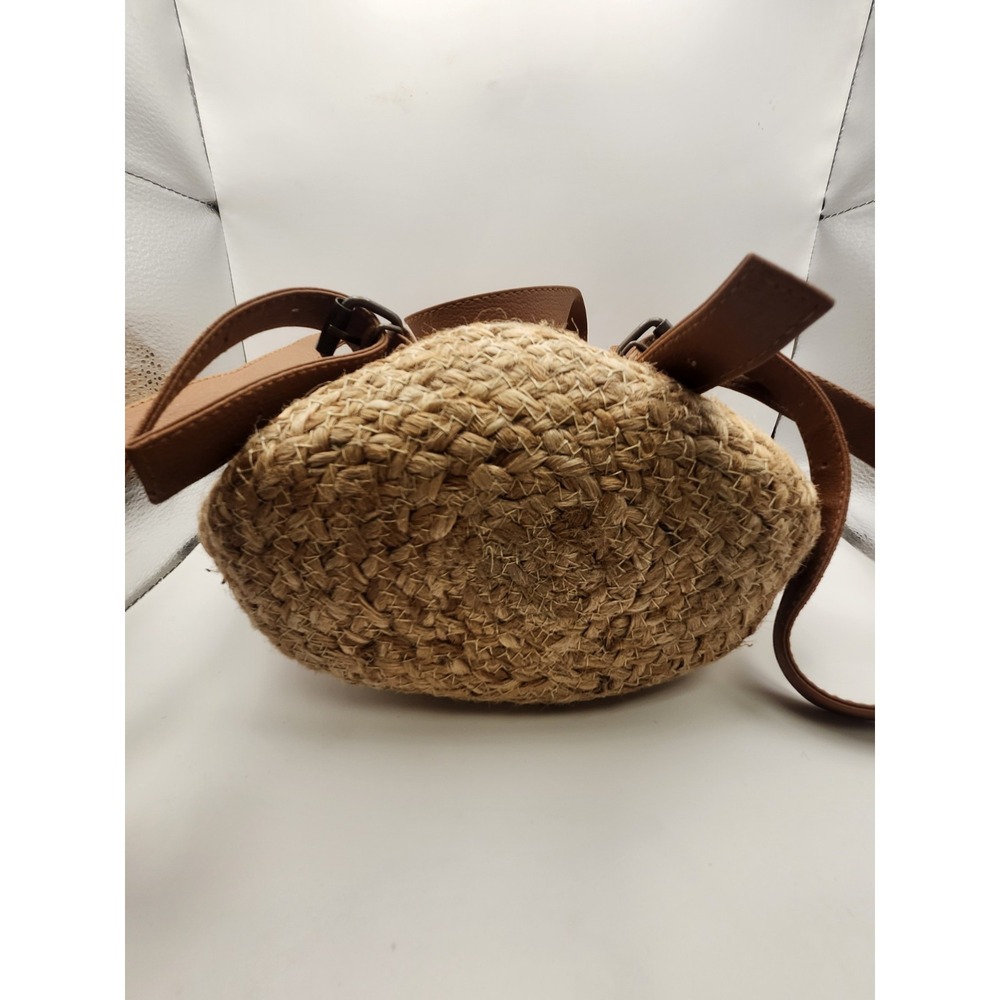 XIX Palms The Shorebreak Jute Backpack Straw Beach Bag Picnic Cooler Boho - Picture 7 of 7